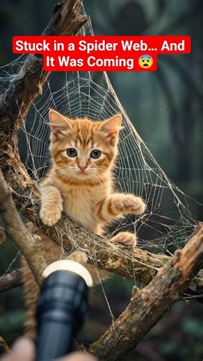 Stuck in a Spider Web… And It Was Coming 😨