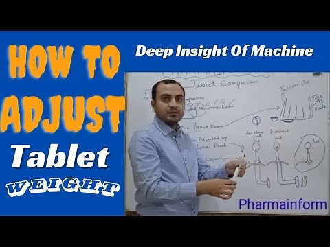Tablet Compression | Tablet Compression Weight Adjustment | Compression Machine Settings