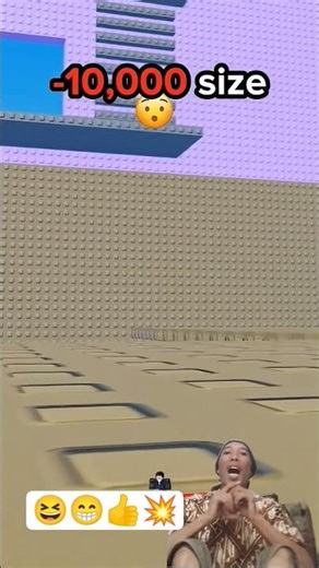 smallest size EVER in roblox | Random Role Troll Tower #roblox #robloxshorts