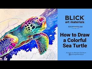 Learn to Draw a Colorful Sea Turtle with Prismacolor