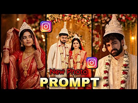 Instagram Trending Shadi Look Ai Photo Editing | Bengali Bride Look Ai Photo Editing | Chatgpt