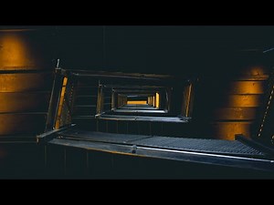 Howling Wind in a Stairwell | Windy Low Hum Ambience & Howl Sound Stairs | 12 Hrs 4K
