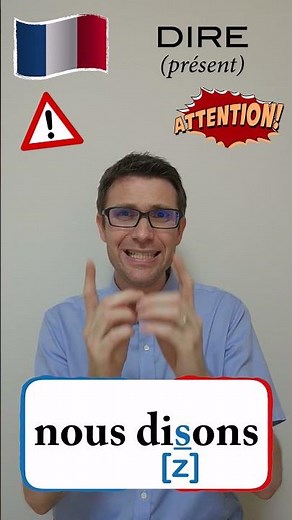 🇫🇷 How to conjugate DIRE in the present tense in French - 20 days 20 useful verbs - Shorts