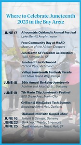 🎉 #Juneteenth is right around the corner! This year’s roundup of events celebrates the communities and organizations forging unity through education, technology, art, dance and music — highlighting joyful local traditions, new projects and spaces honoring Black freedom. | KQED