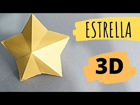 COMO HACER UNA ESTRELLA 3D, FACIL | 3D STAR. DIY