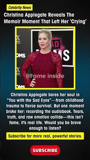 Christina appligate reveals the memoir moment that lift her crying #news #history #hollywood #viral
