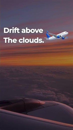 Drift Above the Clouds ✈️ | Airplane Cabin White Noise