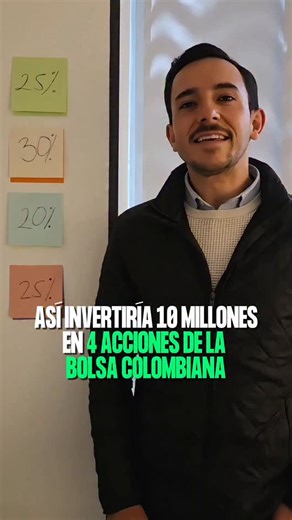 Así se vería una estrategia para invertir 10 millones de pesos en 4 acciones de la bolsa colombiana, siguiendo la estrategia de inversión 2026 de Valores Bancolombia 🌍📊 La idea es diversificar el dinero entre distintos activos: - PFGRUPSURA 30% - PFDAVVNDA 25% - BOGOTA 20% - EXITO 25% ⚠️ Este contenido es educativo y tiene fines ilustrativos. No es una recomendación de inversión. ⚠️ Invertir en acciones y ETFs implica riesgos. ⚠️ Las rentabilidades pasadas no garantizan resultados futuros. Si 