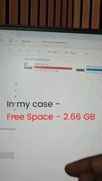Free C Drive Space in laptop #tech #tips #shorts