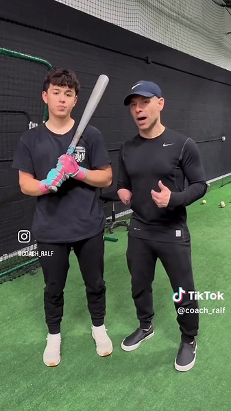 Here is a clip from a training session with Hitting Disciple, Gio Rangel. 16 yrs old, Junior at Fenwick HS. 5’ 8” and 146 lbs. We started off with one hand, flat bat training. One hand with a wood bat at 109-113 mph variance. Two hands with a wood bat at 109-113 mph variance. Then dialed it down to 91-93 mph variance. My instruction is not only about the proper swing mechanics but also neural pathway information implementation. For evaluations and lessons DM or email me. coachralf24@gmail.com #c