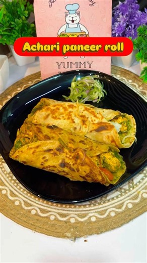 Achari Paneer Roll Recipe |Street Style Kathi Roll at Home 😍#trending #viral #ytshorts #easyrecipe