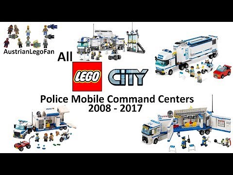 Every Lego City Police Mobile Command Center made between 2008-2017 - Lego Speed Build Review
