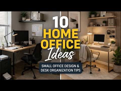 Small Home Office Ideas That Look Stylish & Organized