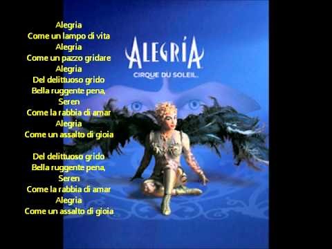 Alegria Cirque Du Soleil Alegria lyrics
