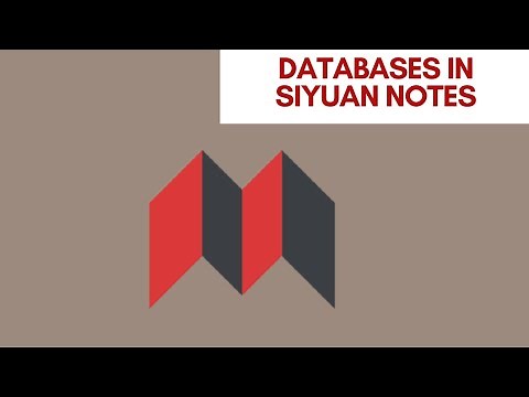 Databases in Siyuan notes