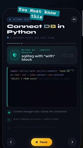 “Python DB Connection: 5 Powerful Methods 🚀” #coding #Python #trending #webhacks #php #ai
