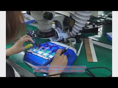 braid+foil 40-pin narrow connector for 3D depth terminate cable coax endoscope micro-coax cable Czec