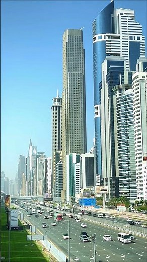 SHEIKH ZAYED ROAD DAY VIEW ☀️ | Dubai’s Stunning Skyline + Traffic 🇦🇪🇵🇰