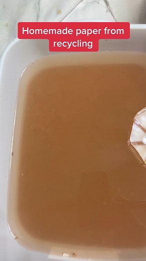 Creación de papel reciclado en casa