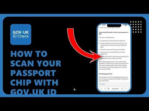 How to Scan Your Passport Chip with GOV.UK ID Check App: Step by Step Guide