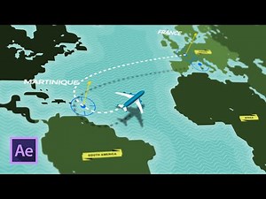 ANIMATE 3D MAP ROUTES in After Effects Easily with Map Route Generator