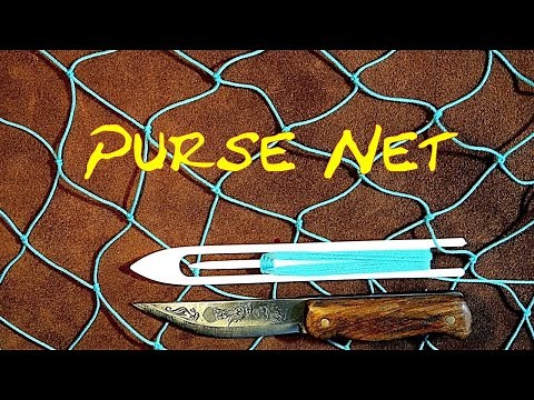 Purse Net - Net Making - How to Make a Shaped Purse Hammock Net - Easy to Follow Net Making Tutorial