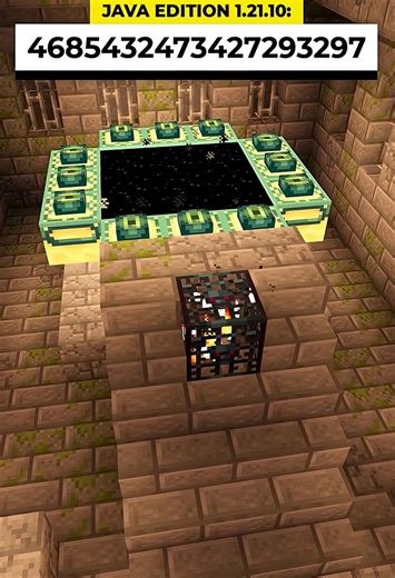 Minecraft 12 eye end portal stronghold seed with mesa spawn village