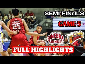 BRGY. GINEBRA vs SAN MIGUEL FULL GAME 5 HIGHLIGHTS PBA SEMI FINALS | PBA TODAY