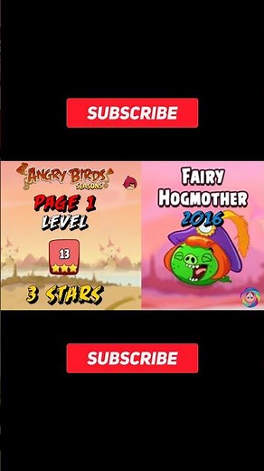 Angry Birds Seasons "Fairy Hogmother" Level 1-13 (2016) Walkthrough 3 Stars (2x Speed)