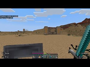 Minecraft survival how to explore a Natural Sand Temple without dieing