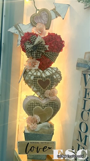 Dollar tree foam heart turned into beautiful corner display for Valentine’s Day or year round decor. Happy crafting my friends. #happy crafting #crafting #craftvideos crafting videos. Craft videos. Valentines day, crafts. #diy #diyprojects #diyinspo #DIYHomeDecor #CraftingJoy #viralreelschallenge2025viralreelschallengejaiviralreelschallengeviralreelschallenge January 20, 2026 | Eat Sleep Craft Create