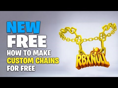 How To Make Custom Chains For Free 🔥| Roblox UGC | RBX NULL