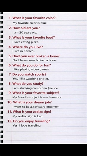 Basic English Conversation Practice | 12 Daily Use Questions & Answers | Learn English Fast