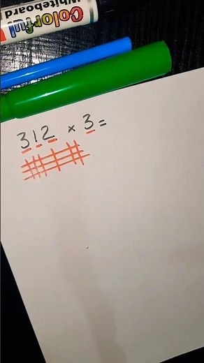 Chinese method of multiplication with vertical and horizontal lines #shorts