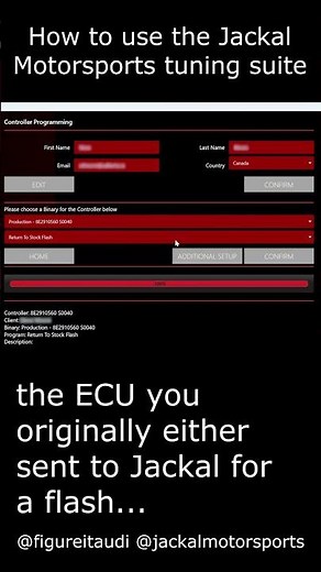 Using the Jackal Motorsports Tuning Suite