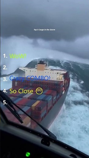 Massive Waves vs Cargo Ships - Who Wins? #maritime #extreme #waves