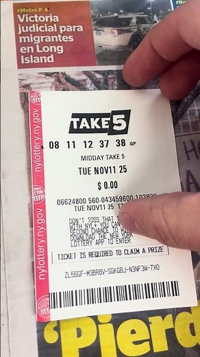 4/5 numbers on take-5 #nylottery