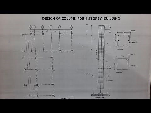 Design of Column for 3 Storey Building