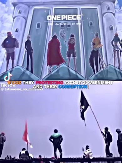 👉 ONE PIECE FLAG USED IN PROTESTS ✊ | NEPAL & INDONESIA AGAINST GOVERNMENT 🌍 #OnePiece