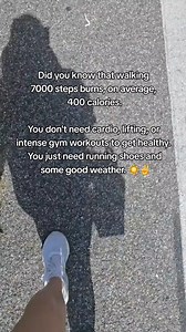 Read that again 👀 You don’t need intense workouts, heavy weights, or a gym membership to stay healthy. Aiming for 6,000 to 10,000 steps per day can provide similar benefits and burn 400 calories. Disclaimer ➡️ There’s nothing wrong with intense cardio, weight lifting, or other types of exercise. All forms of movement are great for you! The key is to find what works best for your body and lifestyle. 🫶 | MyNetDiary