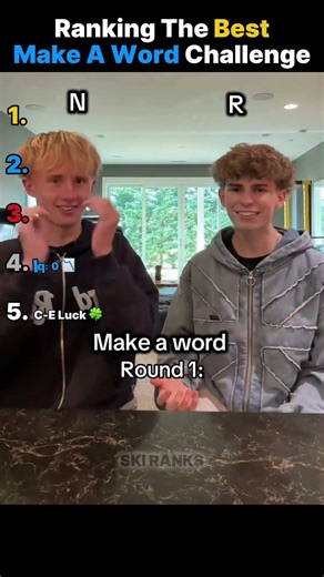 Ranking The Funniest Make A Word Challenge Moments 😂 #shorts #challenge #wordplay #viral