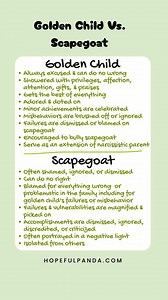 575K views · 2.8K reactions | Golden Child vs. The Scapegoat | Empathic Perspectives | Facebook