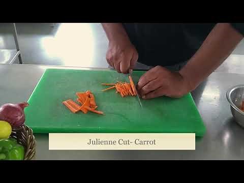Cuts of Vegetables- Part 1 Food Production Practical