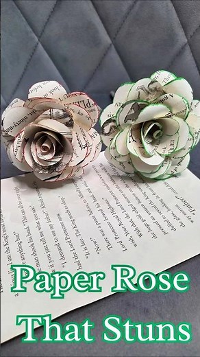 How to Make Beautiful Paper Roses at Home In 1 Minute
