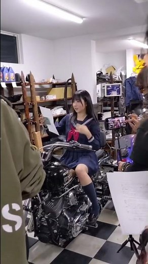 Serabok and bike. Korean Gradol on Japanese Film Set