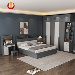 [Hot Item] Custom Factory Modern 5 Star Hotel Room Decor Ideas Luxury Interior Design Wooden Bedroom Furniture Set