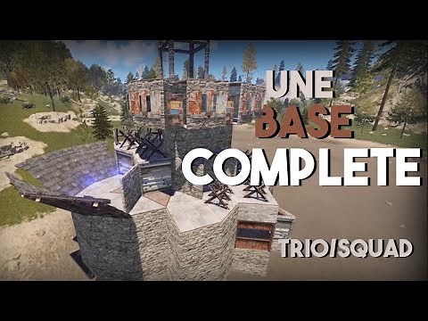 LA MEILLEURE BASE TRIO/SQUAD ? DOUBLE BUNKER/GARAGE A HELI/TOUR A HELICO - RUST BUILD BASE FR