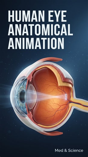 Human Eye Anatomy 👁️ | How the Eye Works | 3D Animation Med & Science #HumanEye, #EyeAnatomy, #Iris,