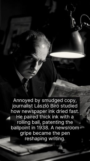 31K views · 543 reactions | The ballpoint pen was a family invention born from frustration and persecution. | The History Archives | Facebook