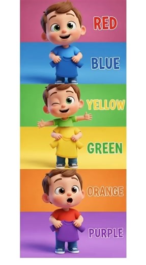 Color Song for Kids 🌈 Learn Colors with Fun Music | Kids Shorts #FunLearning #KidsVideos #CartoonForKids #3DKidsAnimation #EarlyLearning